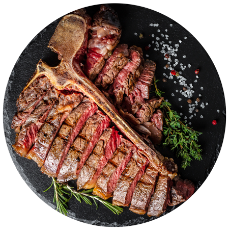 T Bone de Vaca cocinado